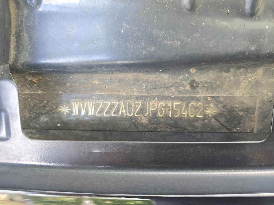 Zdjęcie numeru VIN