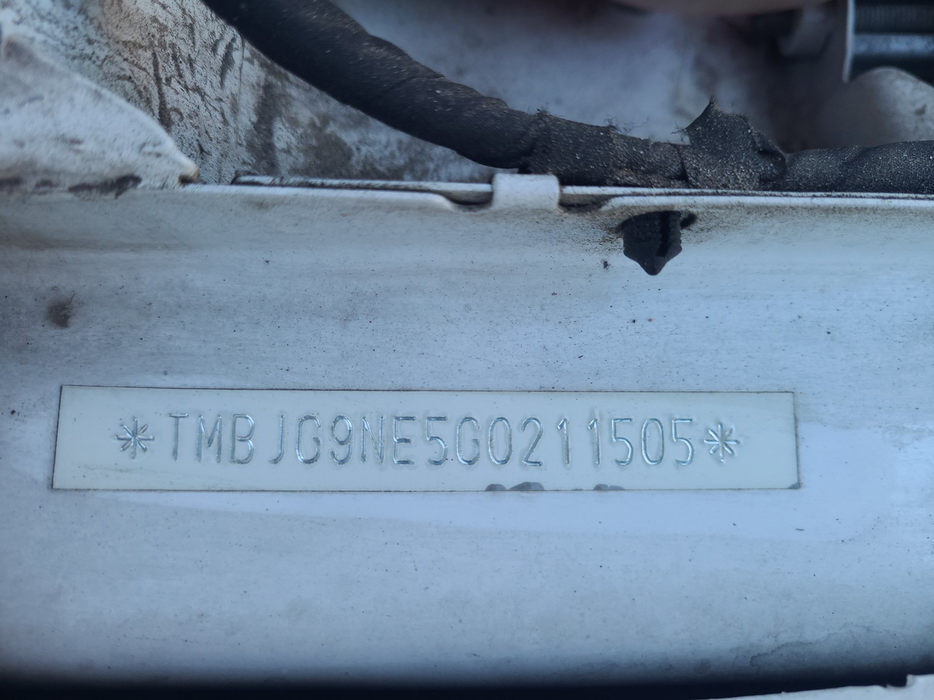 Zdjęcie numeru VIN