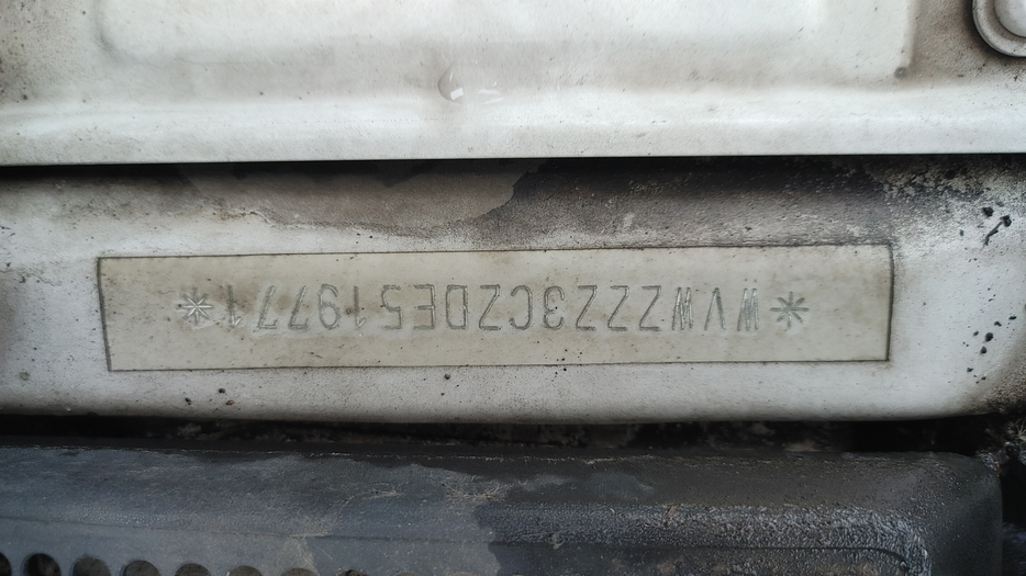 Zdjęcie numeru VIN