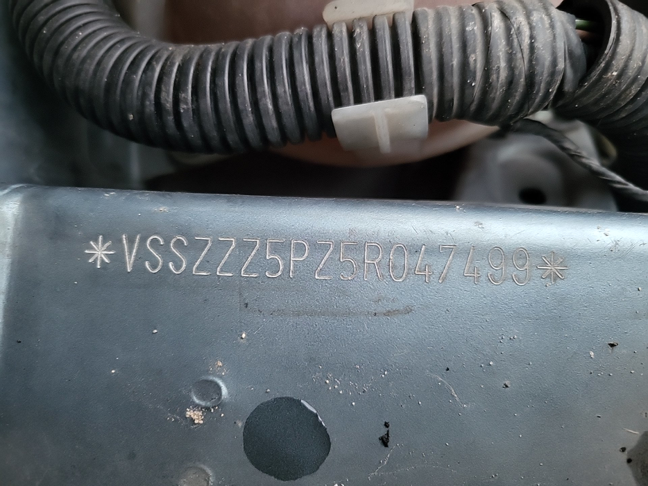 Zdjęcie numeru VIN