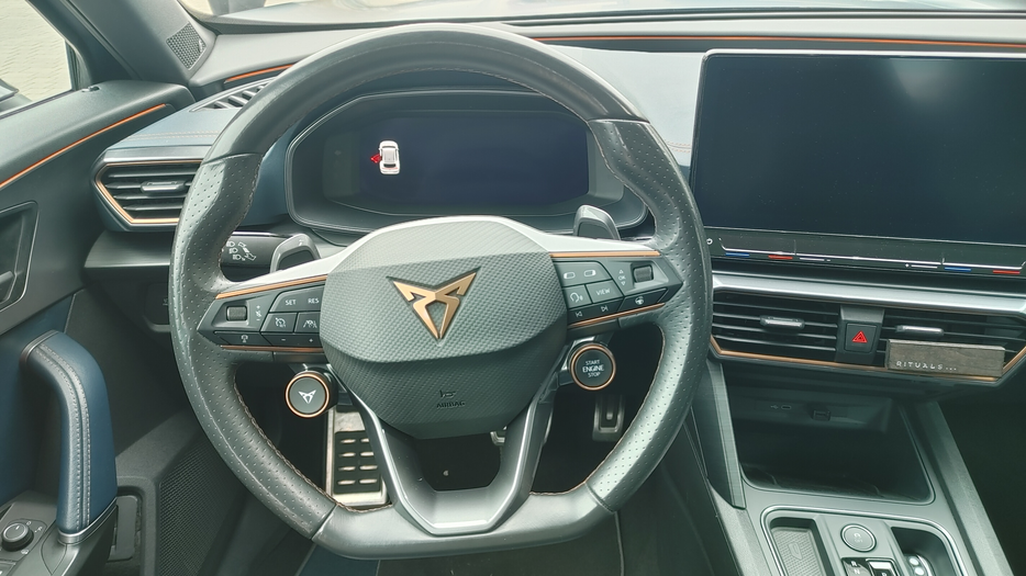 Zdjęcie kokpitu i kierownicy