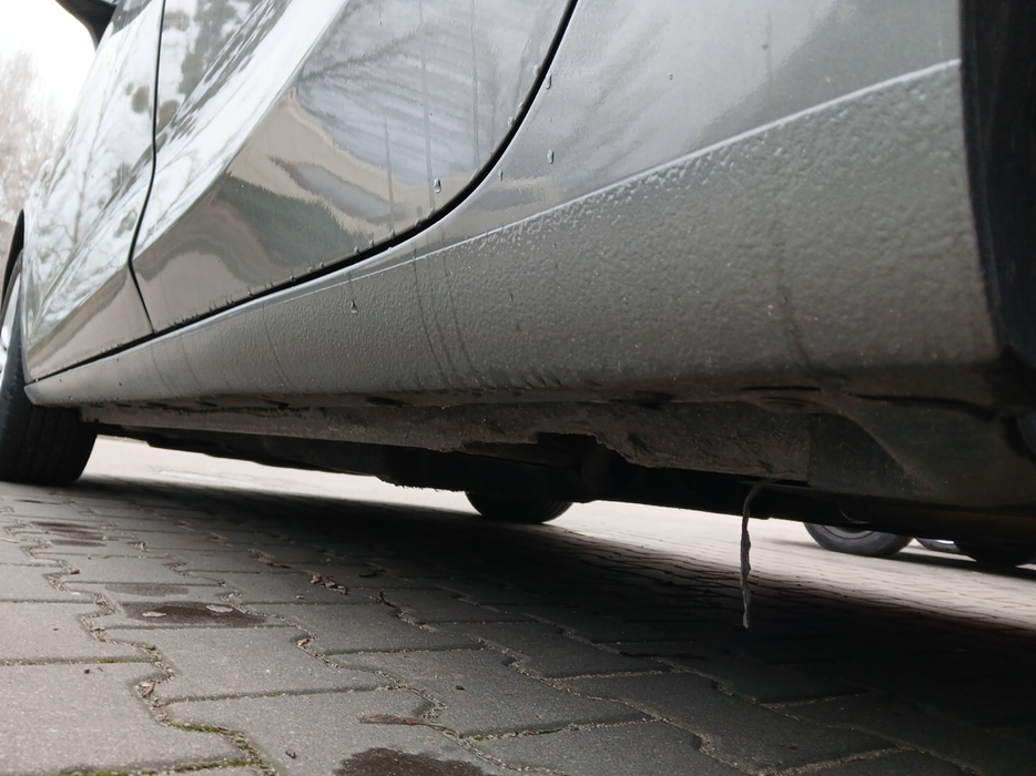 Zdjęcie progu tylnego lewego od dołu po przekątnej